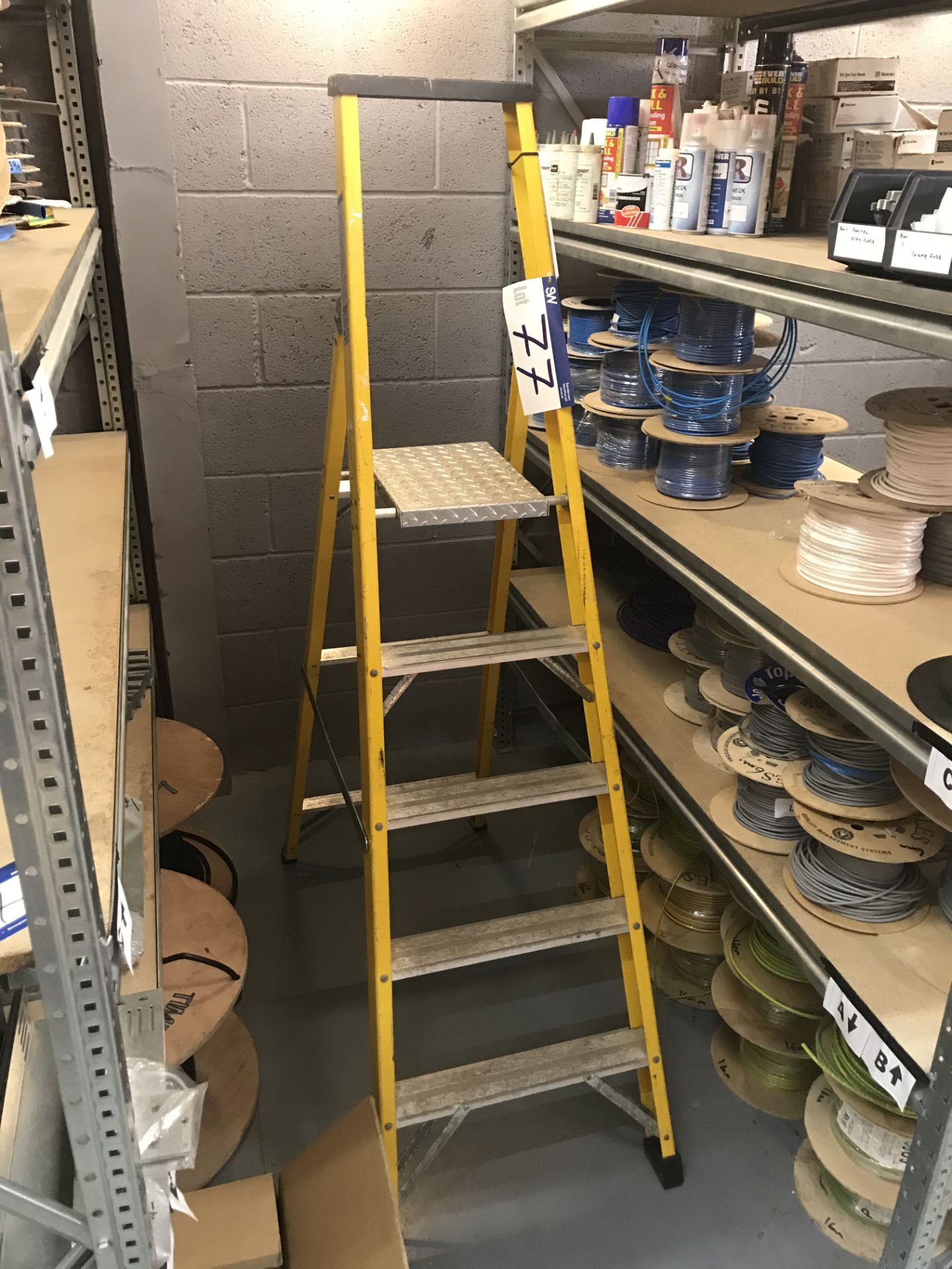 TB Davies Five Rung Fibreglass Stepladder (platform height 1.25m)