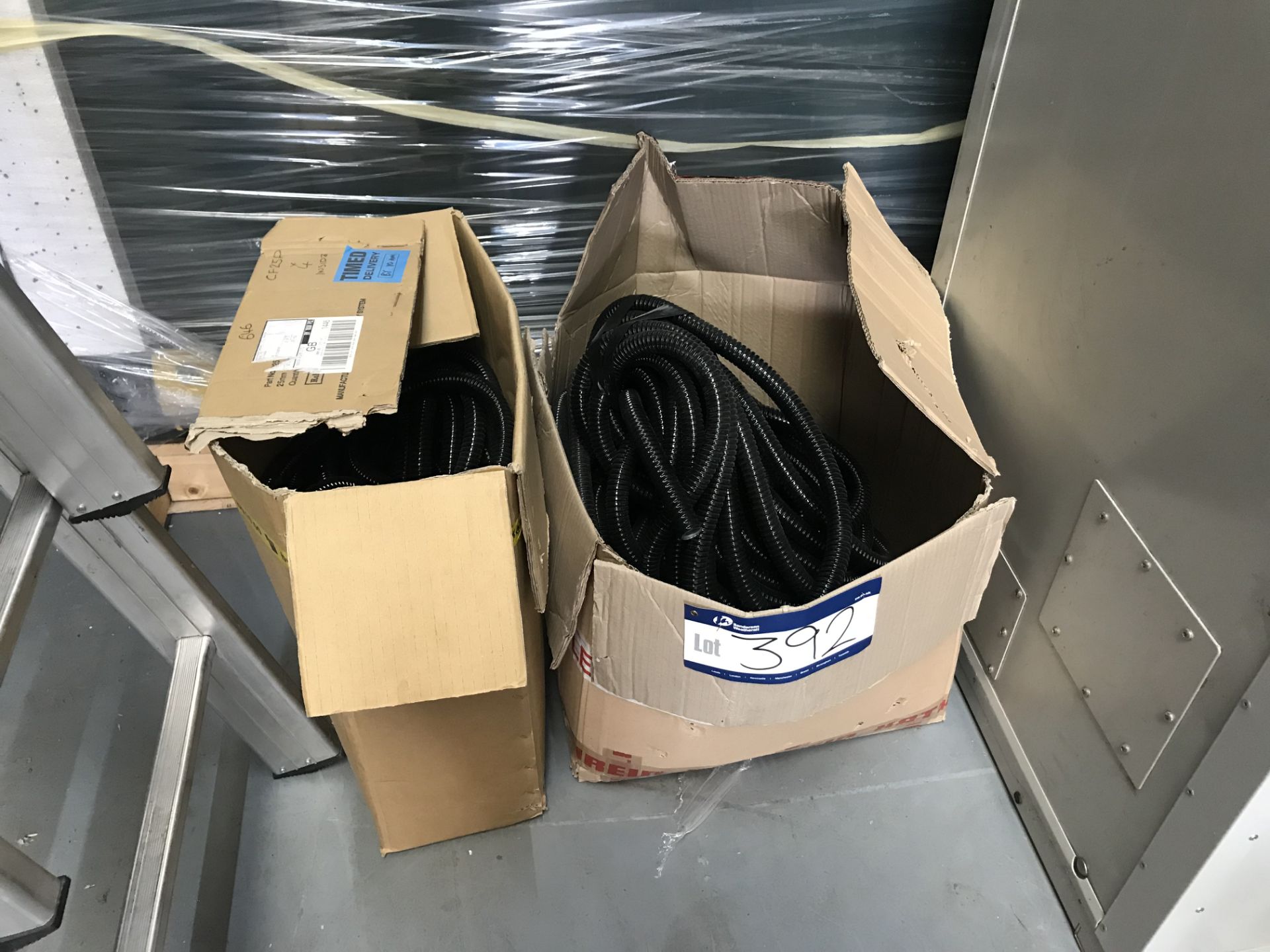 Quantity of Armoured Flexible Conduit in 2 boxes
