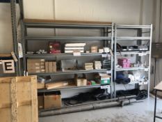 Two Bays of Boltless Shelving (approx. 2.5m x 0.6m x 2.4m and approx. 1.3m x 0.6m x 2.4m) (please