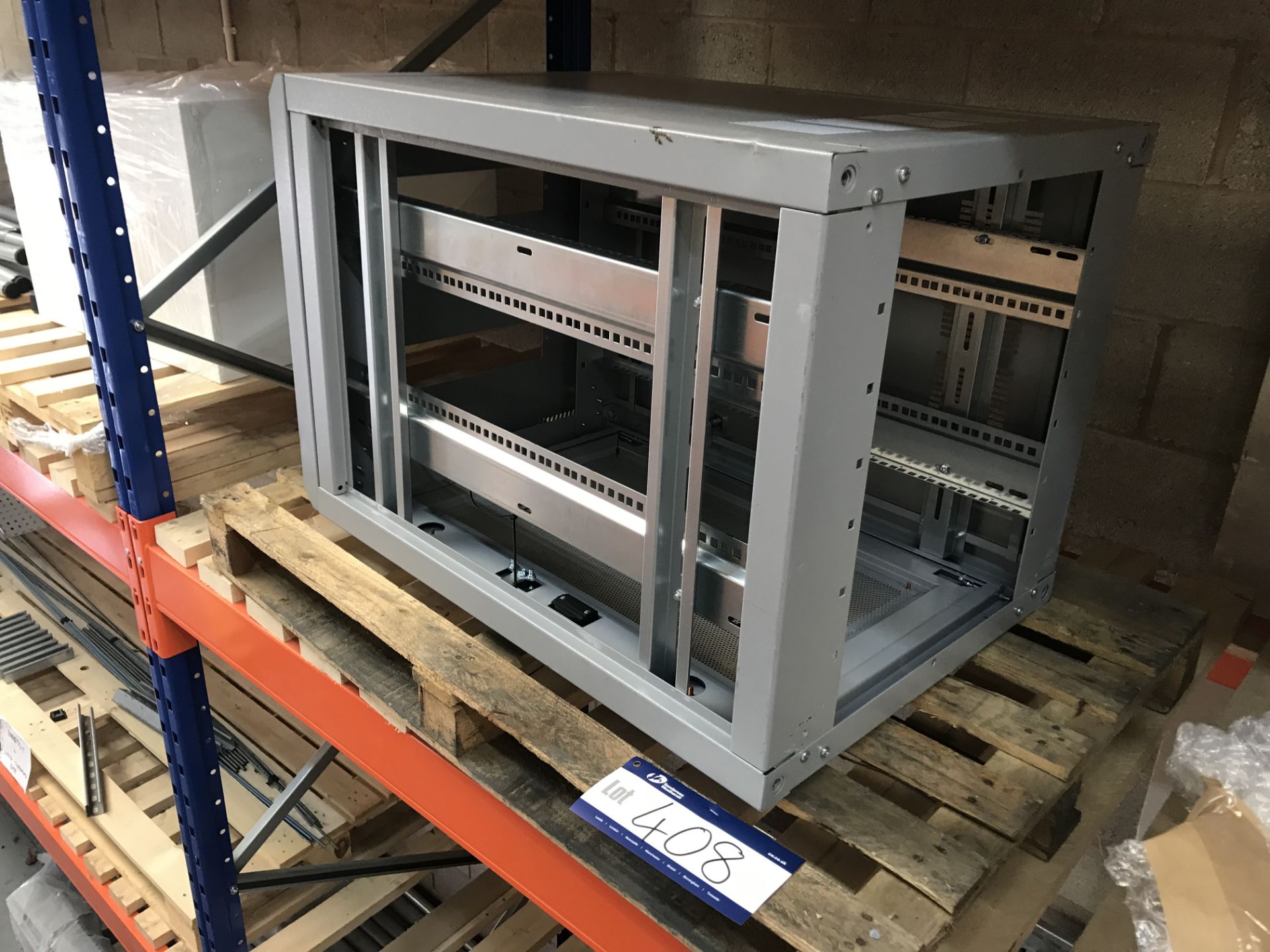 1 x Grey Communications Cabinet on pallet