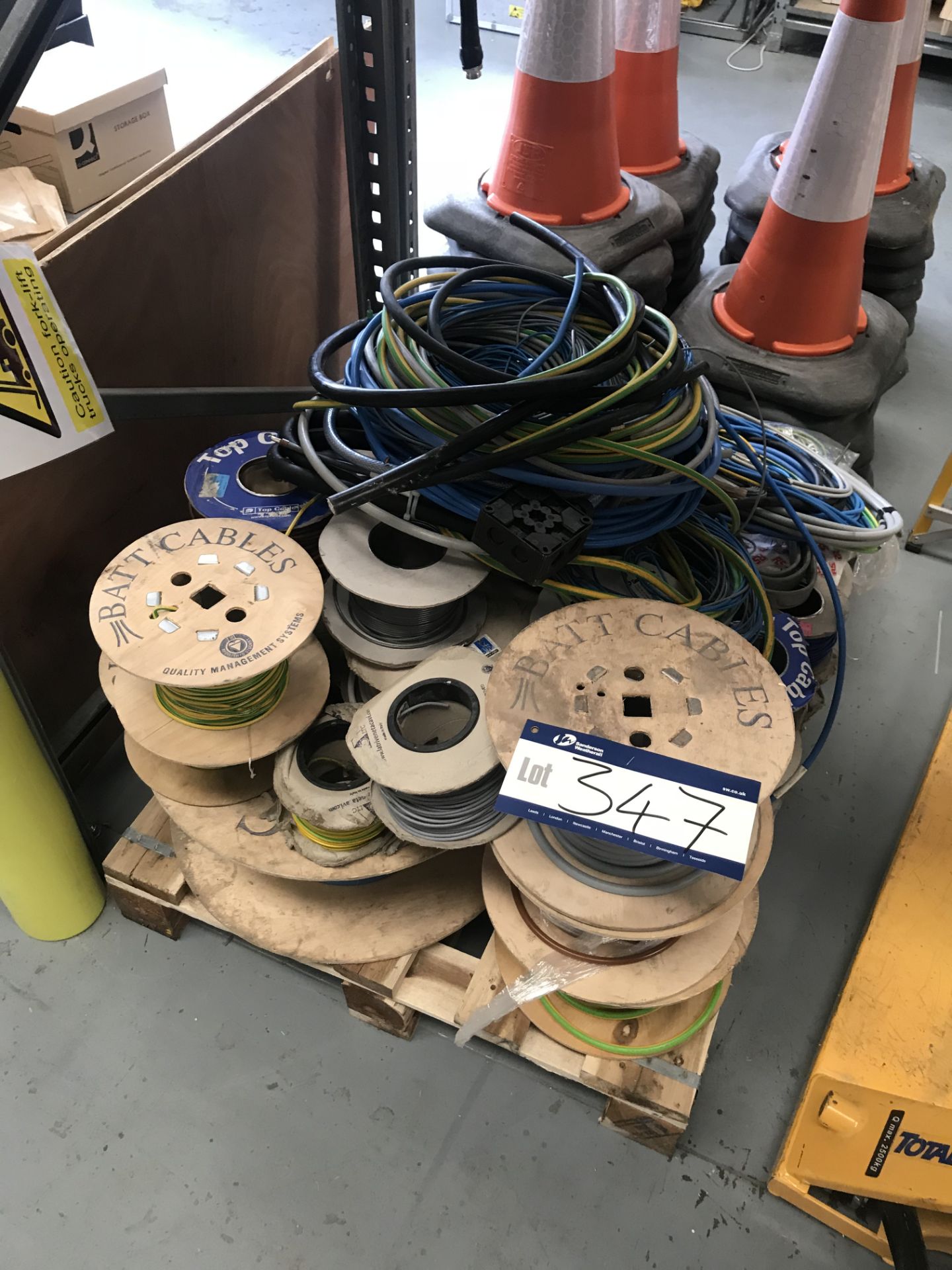 Pallet containing Assorted Electrical Cable