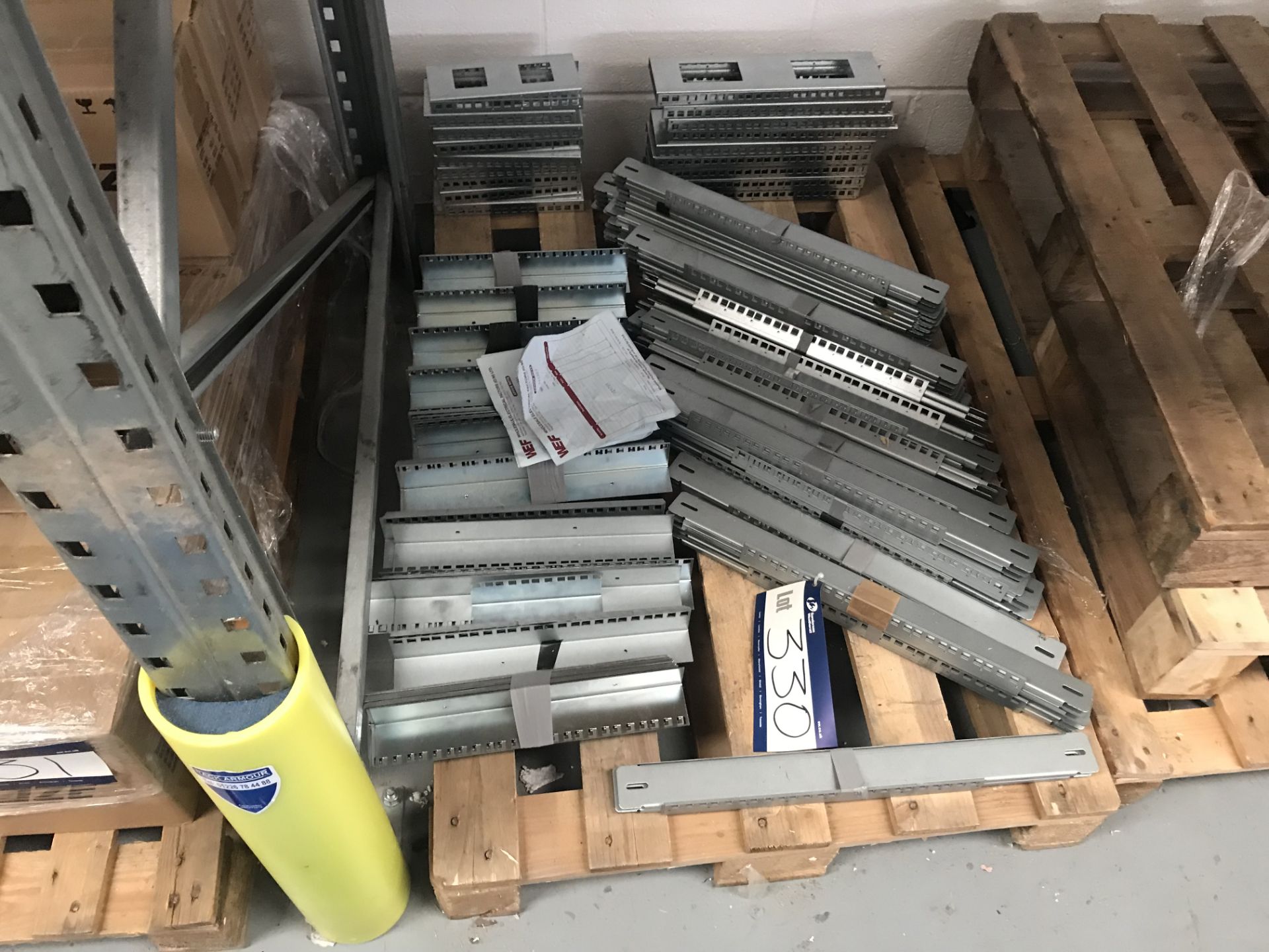 Pallet Containing Server, Rack, Cabling Housing and Trunking