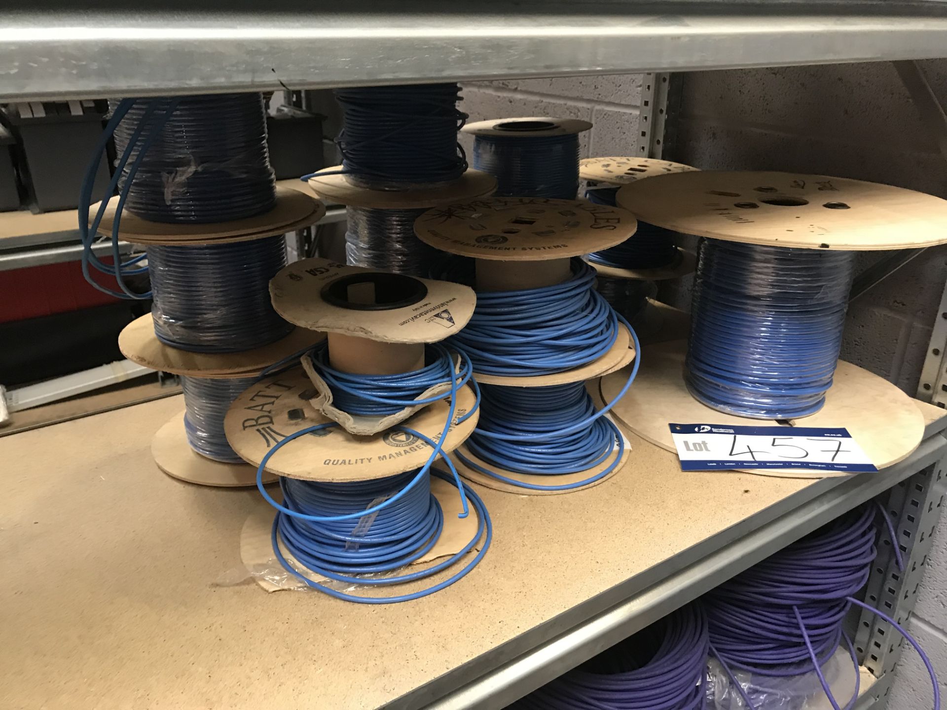 Quantity of Assorted Wire as set out on Shelf