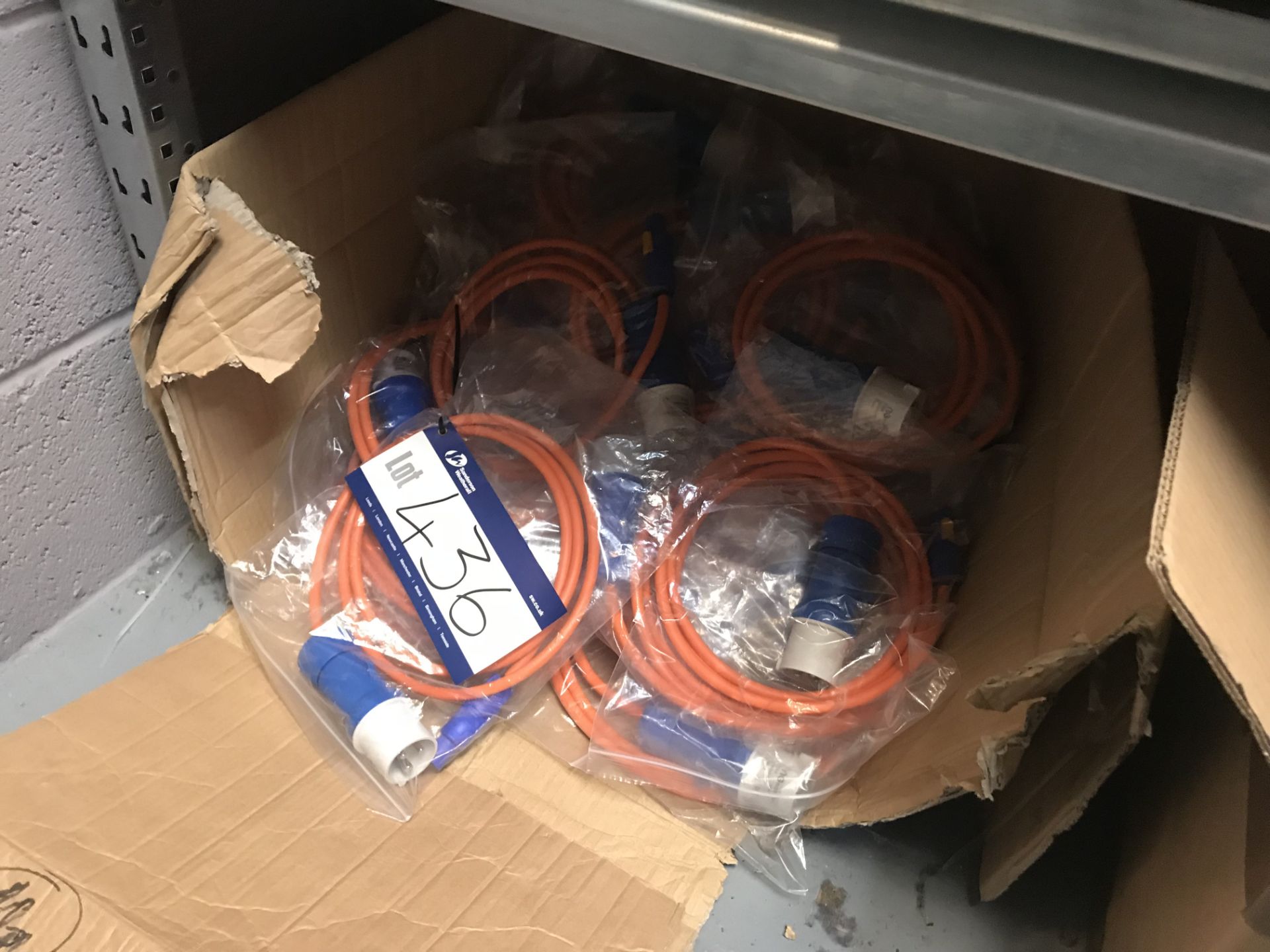Quantity of NG 16amp Power Leads, in box