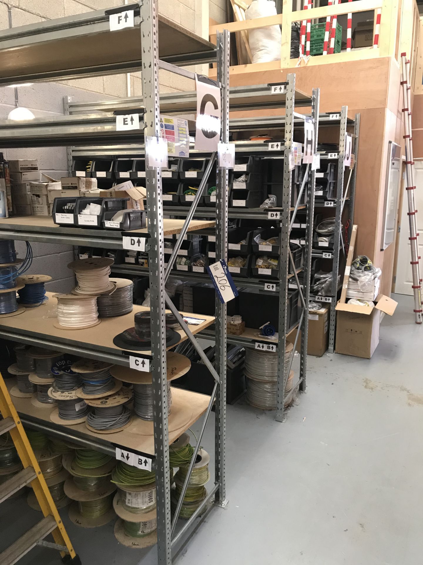 Three Bays of Boltless Shelving (approx. 2m x 0.6m x 2.4m)