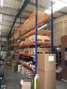 Four Bays of PSS Boltless Pallet Racking, comprising of five uprights and 24 beams (please note
