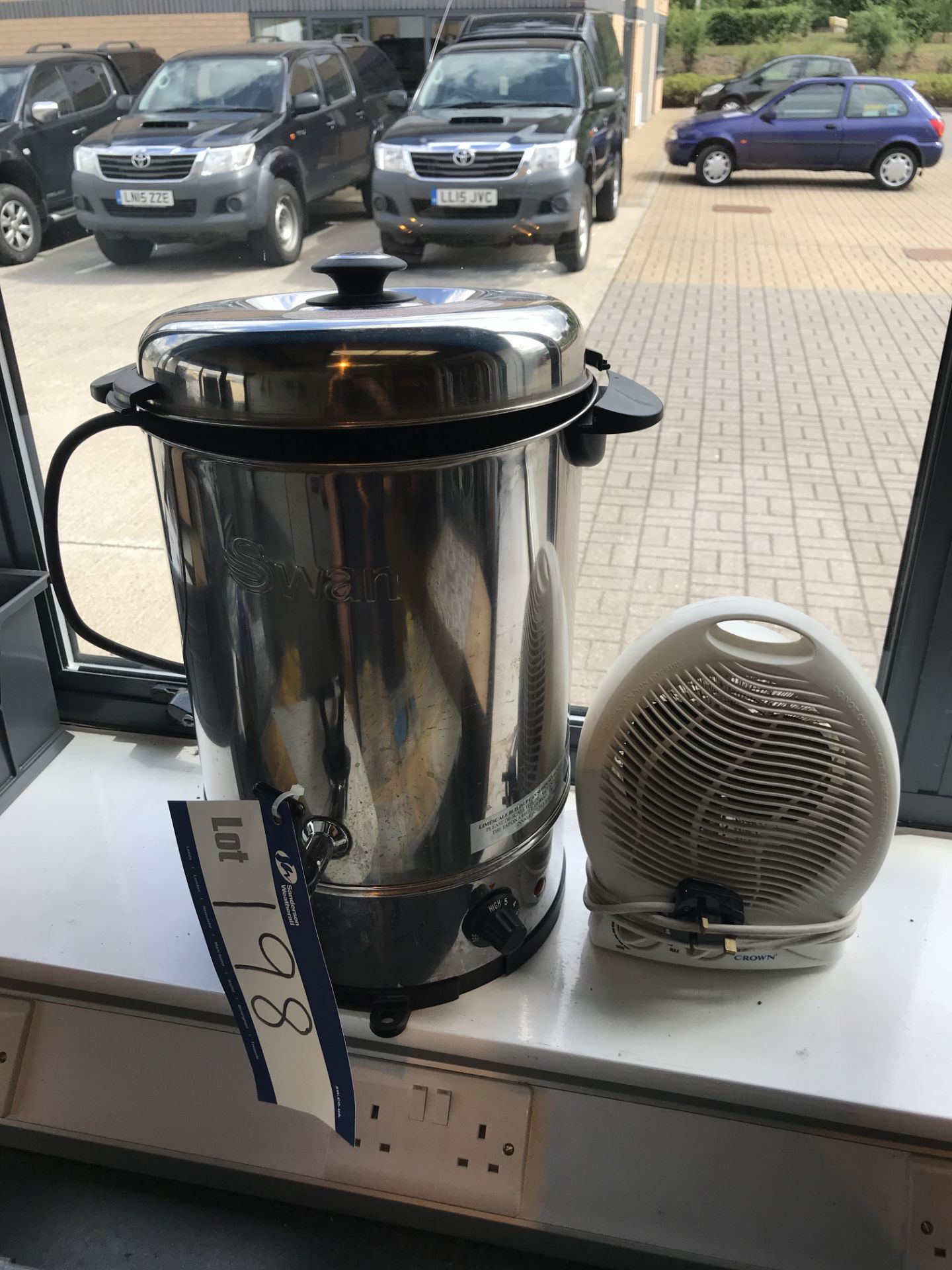 One Swan Stainless Steel Water Boiler & One Crown Electric Heater