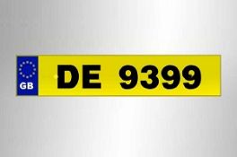 DE 9399 - Cherished Registration Number (held on r