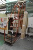 Eight Step Mobile Warehouse Ladder (reserve remova
