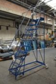 Ten Step Steel Mobile Warehouse Ladder