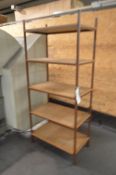 Five-Tier Steel Framed Shelving Unit