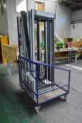 12 Section Window Frame Trolley, with contents