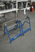 Two Draper Adjustable Steel Framed Trestles