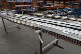 Mainly Alloy Sections, on two steel trestles (tres