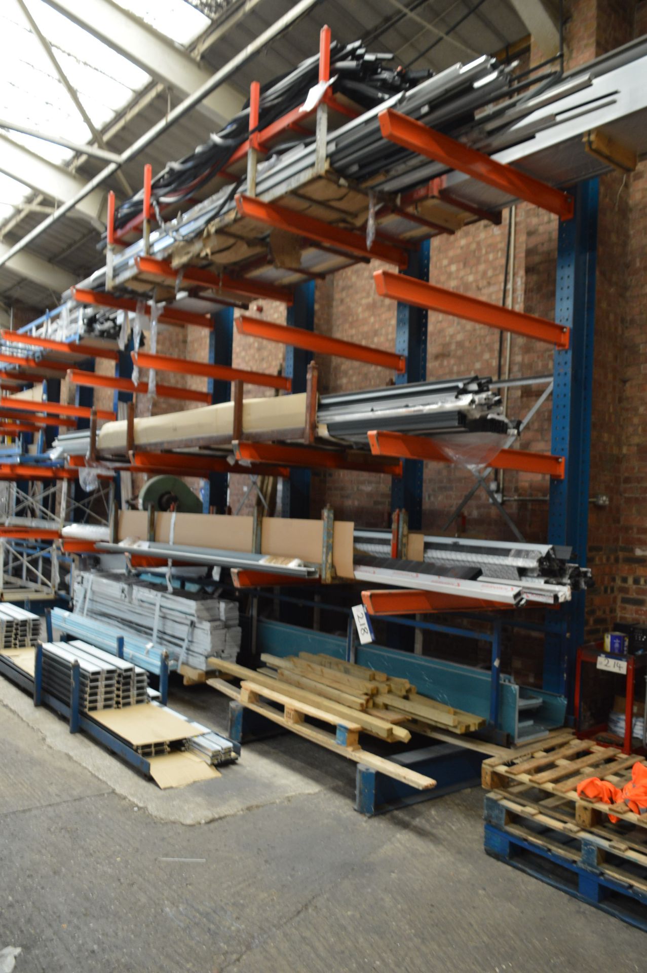 Five-Tier Single Sided Cantilever Steel Stock Rack