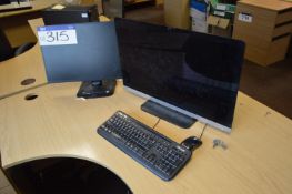HP EliteDesk Two Monitors, Keyboard & Mouse