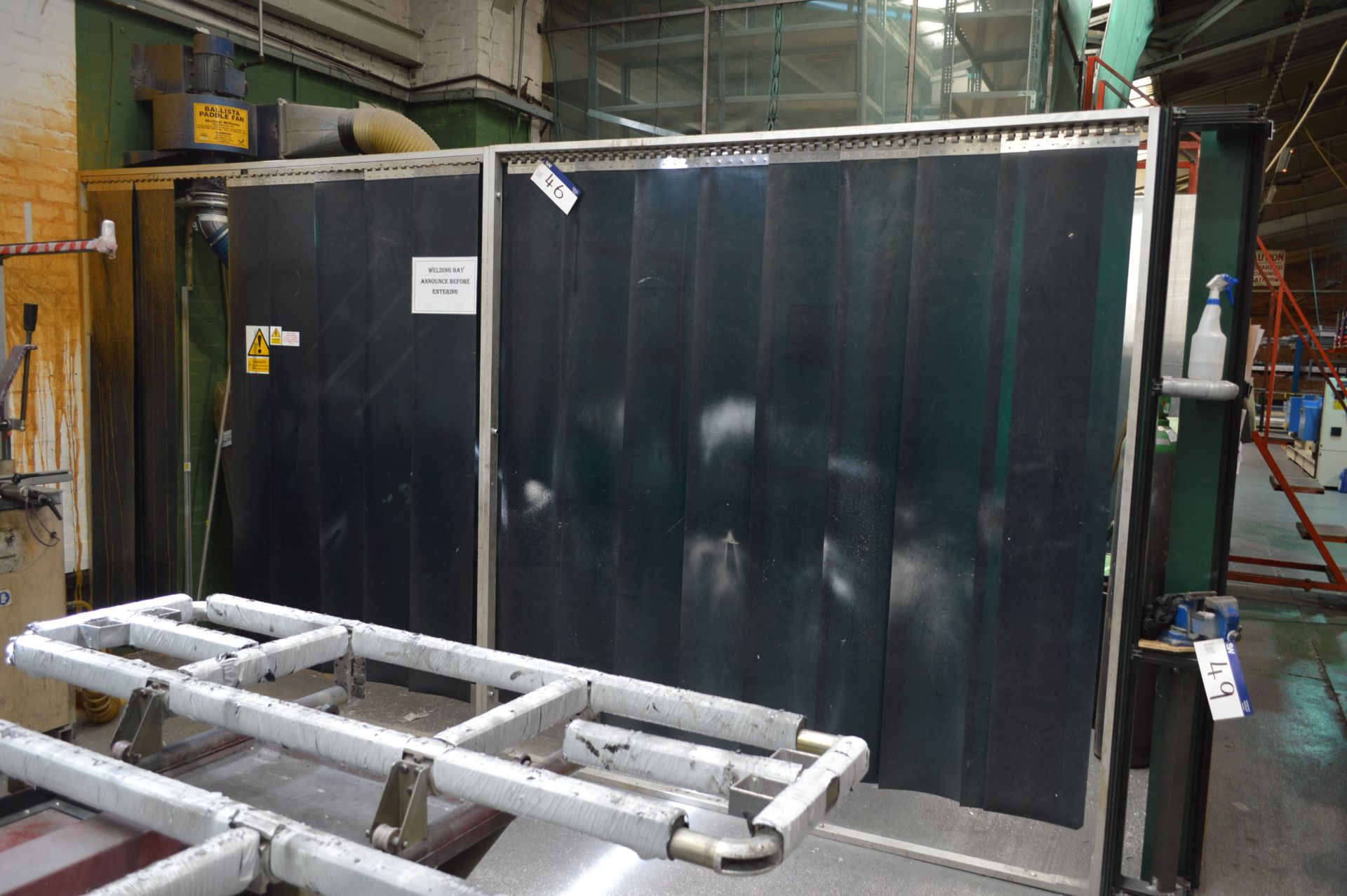 Welding Curtain, approx. 4.4m long