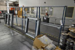 Steel A-Framed Stock Rack, approx. 6m long, with c