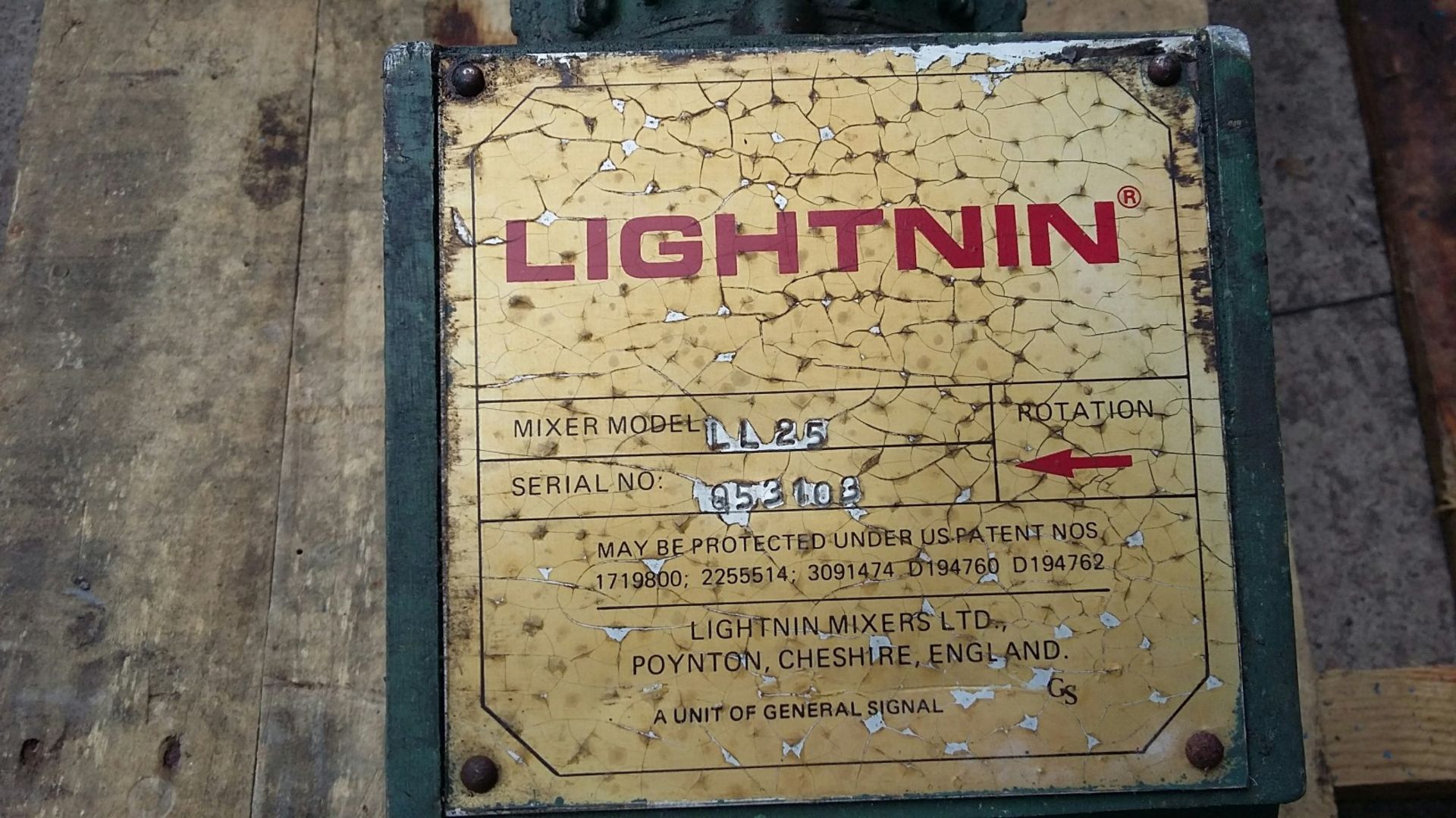 Lightnin Type LL25 Agitator, 0.25kW, flange mounte - Image 3 of 4