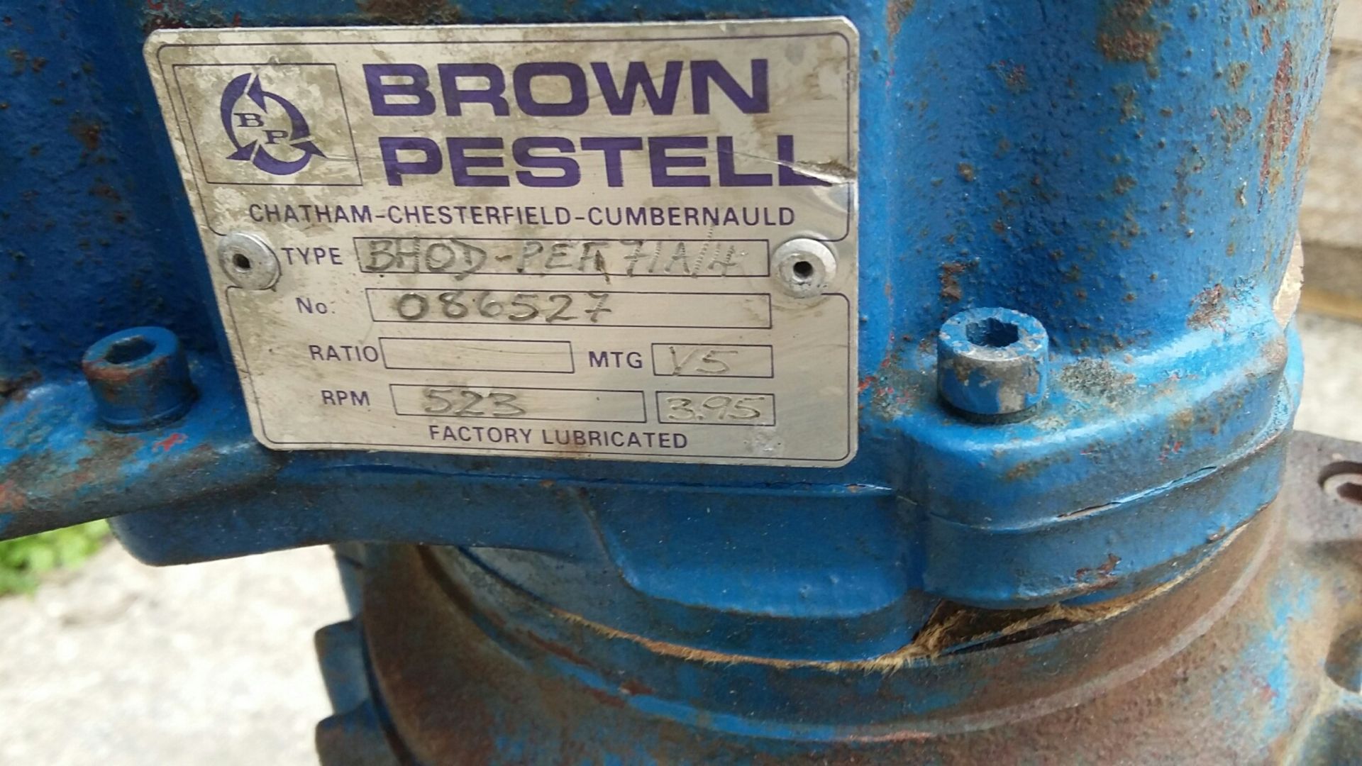 Brown Pestal Bolt on Geared Agitator, with stainle - Image 3 of 3