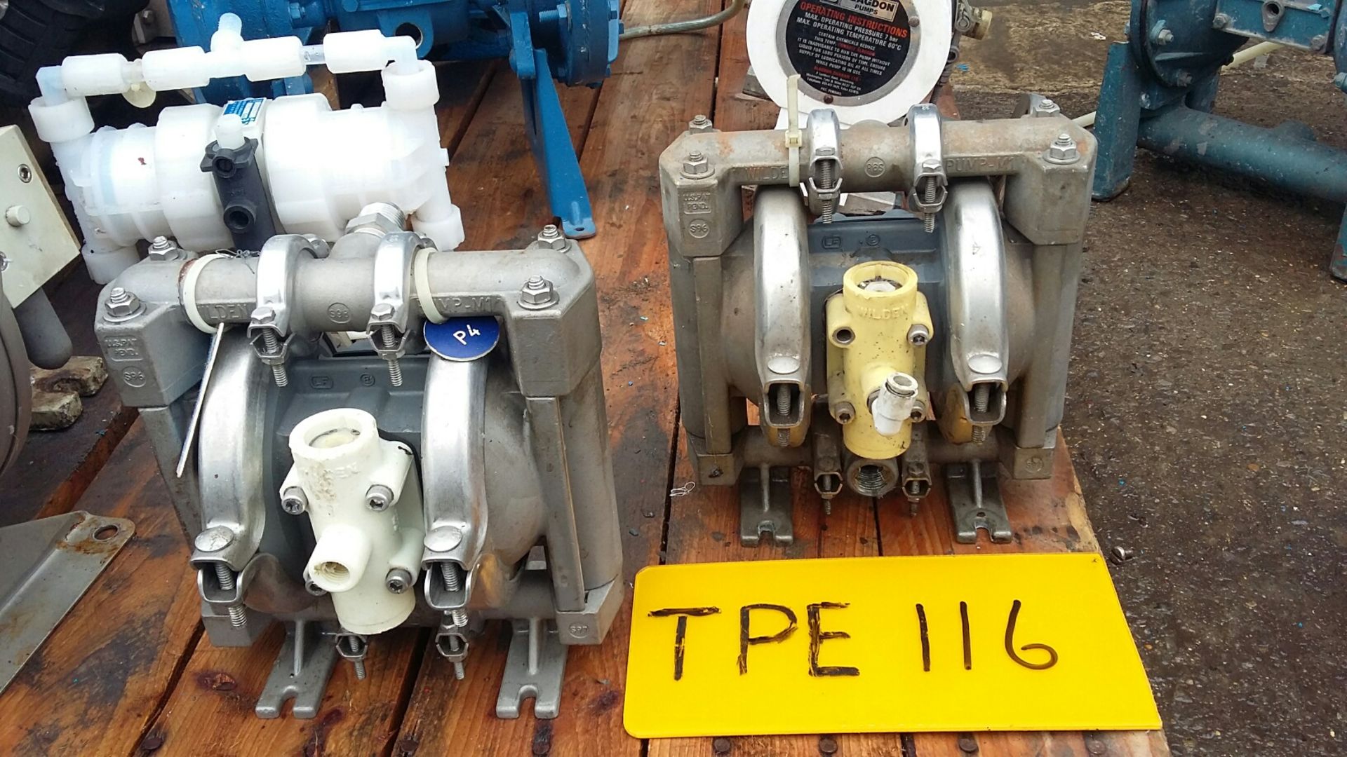 Two Wilden M1 Stainless Steel Diaphragm Pumps - Image 2 of 2