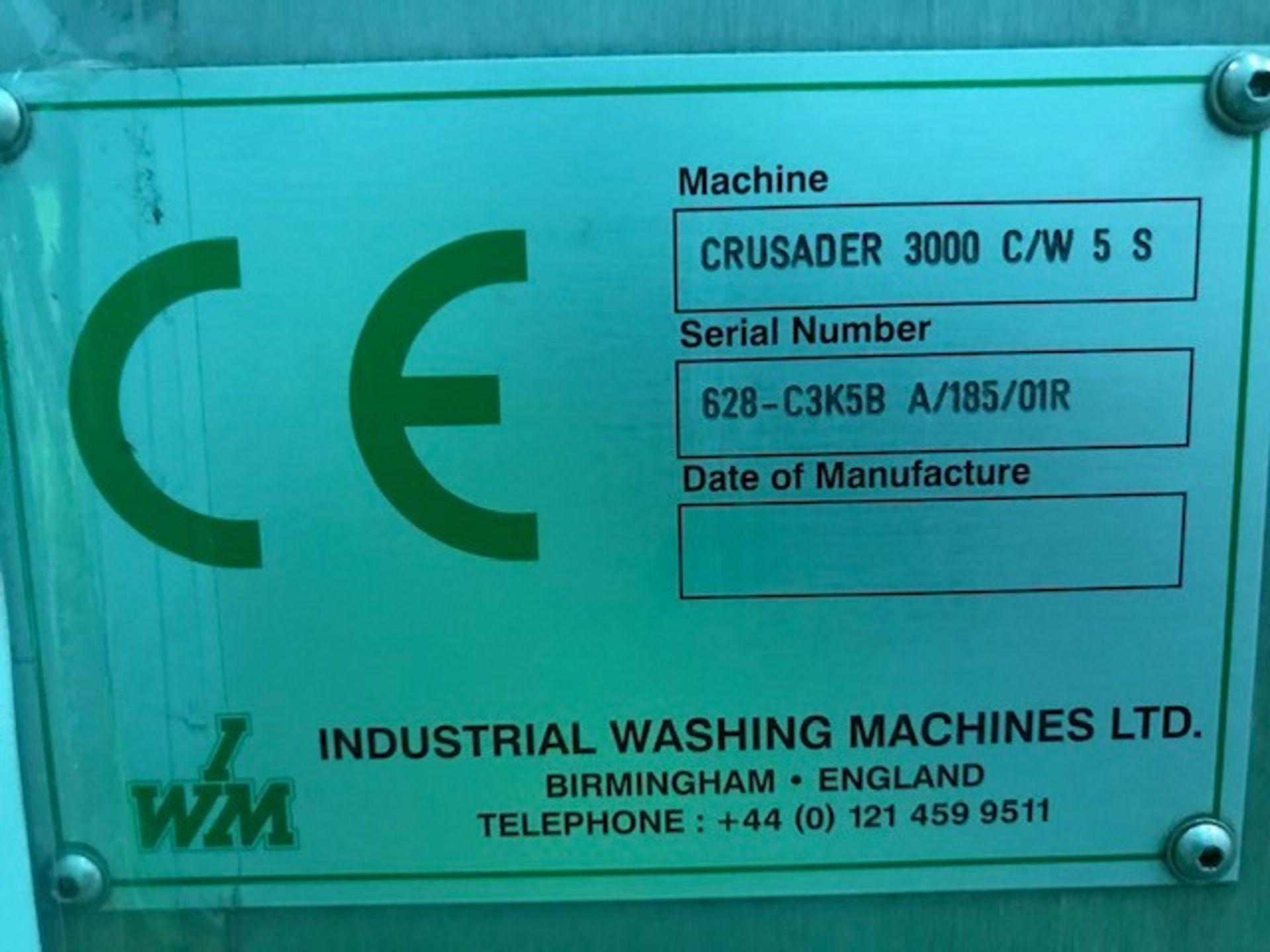 Industrial Washing Machines Ltd Crusader 3000 C/W - Image 6 of 6