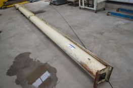 200mm dia. Screw Conveyor, approx. 8m long, with g