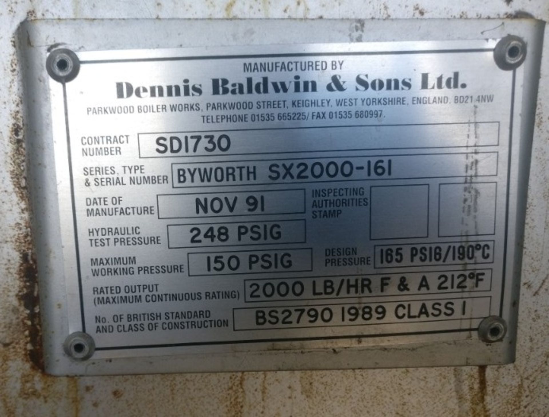 Dennis Baldwin BYWORTH SX2000 lbs/hour OIL-FIRED C - Bild 13 aus 17