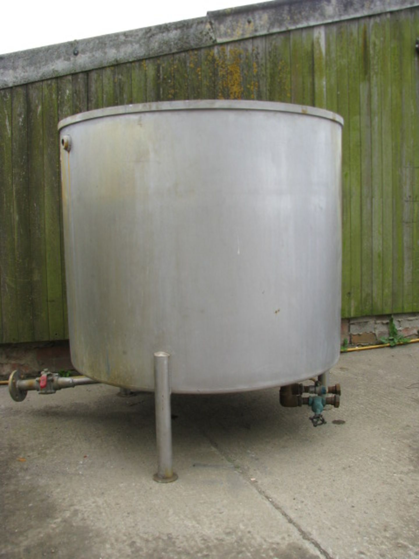 Two 1200 Lts Stainless Steel Open Top Tanks, on st - Image 3 of 3