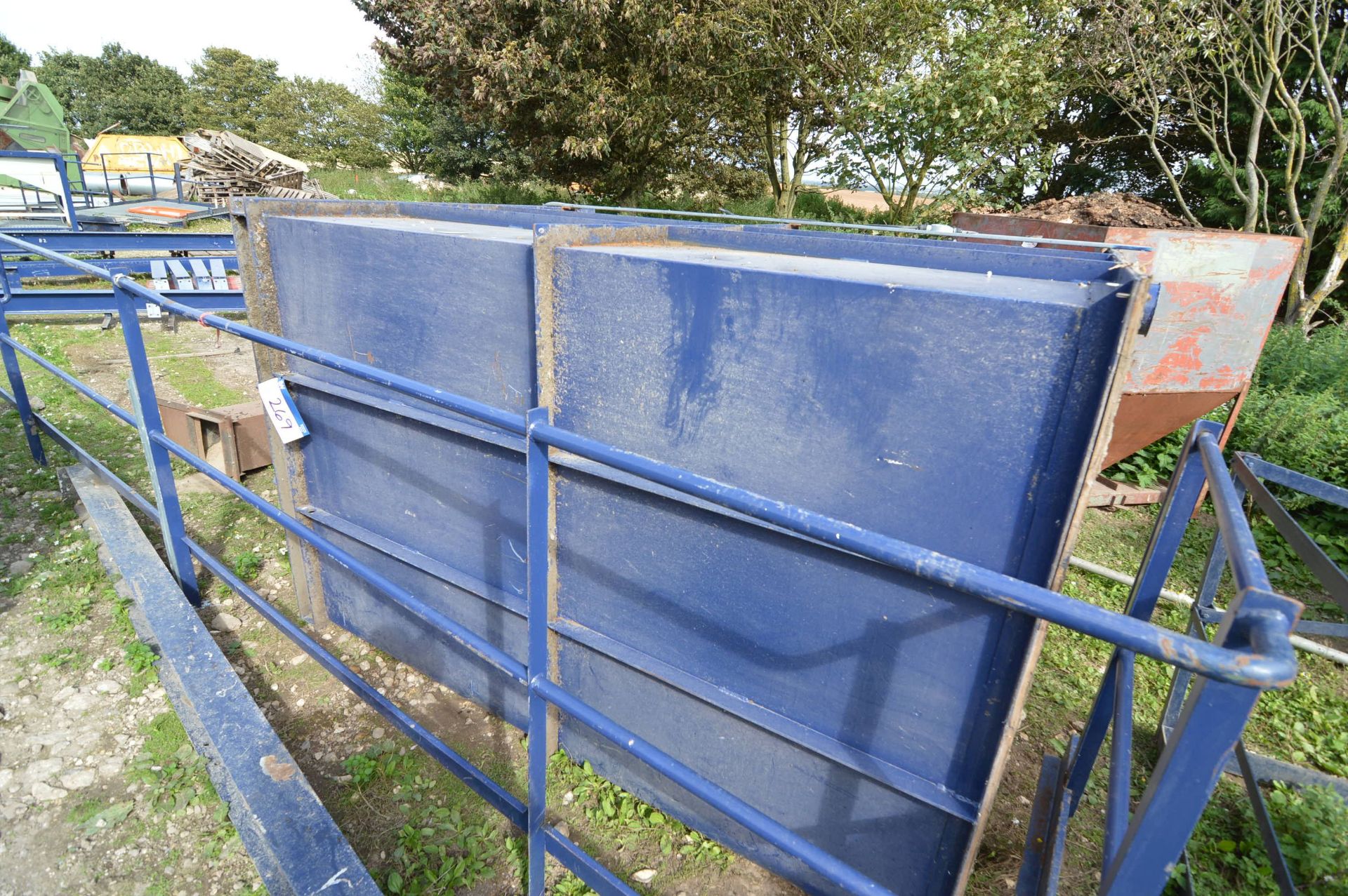 Welded Steel Storage Bin/ Process Hopper, approx.