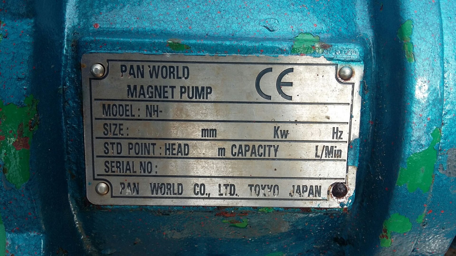 PAN World Mag Drive Plastic Acid Pump, close coupl - Image 2 of 3