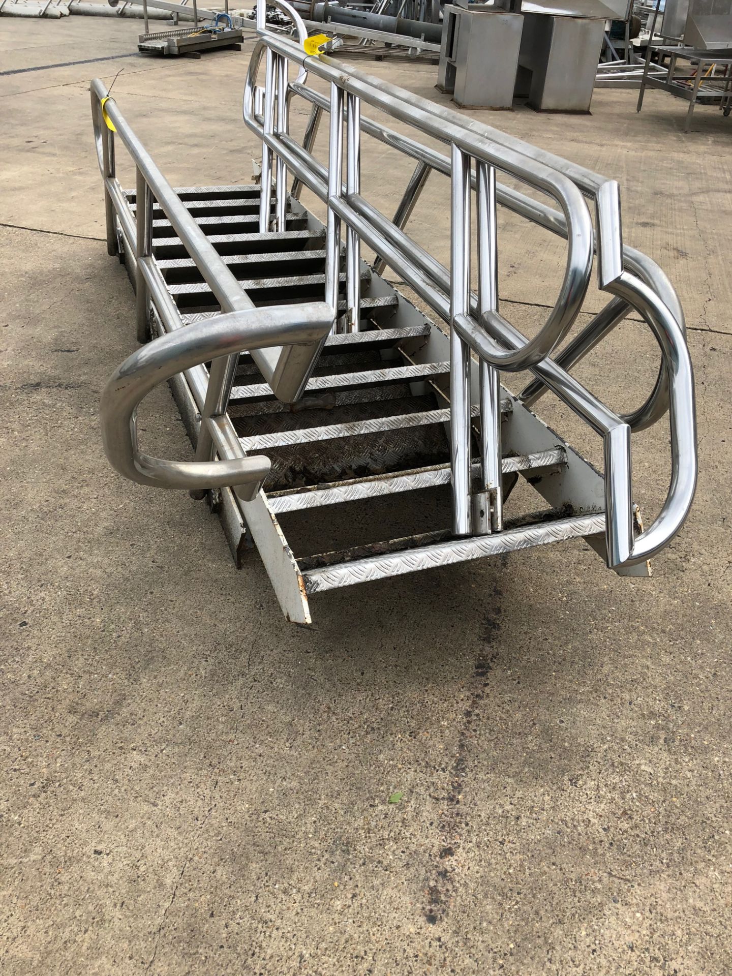 Two Sets of Steps, with hand rails, approx. 800mm - Bild 3 aus 4