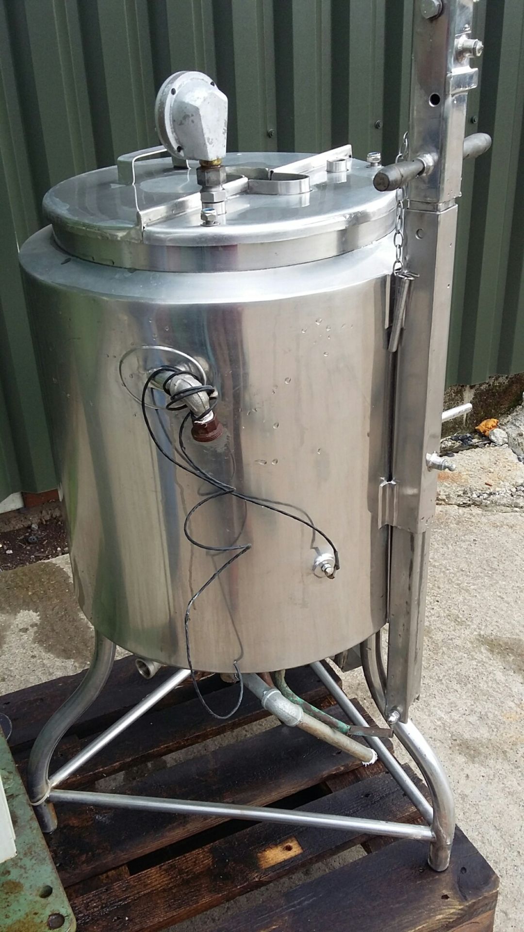 Guisti Stainless Steel Jacketed Tank, on legs, c/w - Image 5 of 5