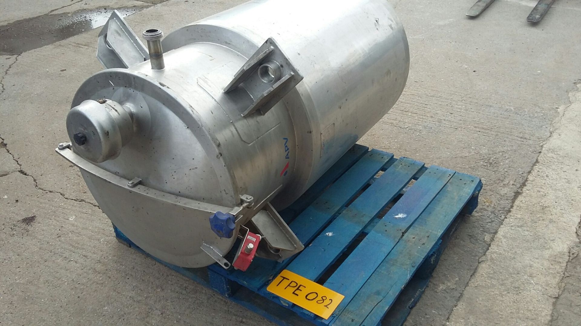 APV Stainless Steel 250 Lets Vessel, with four sid - Image 3 of 5