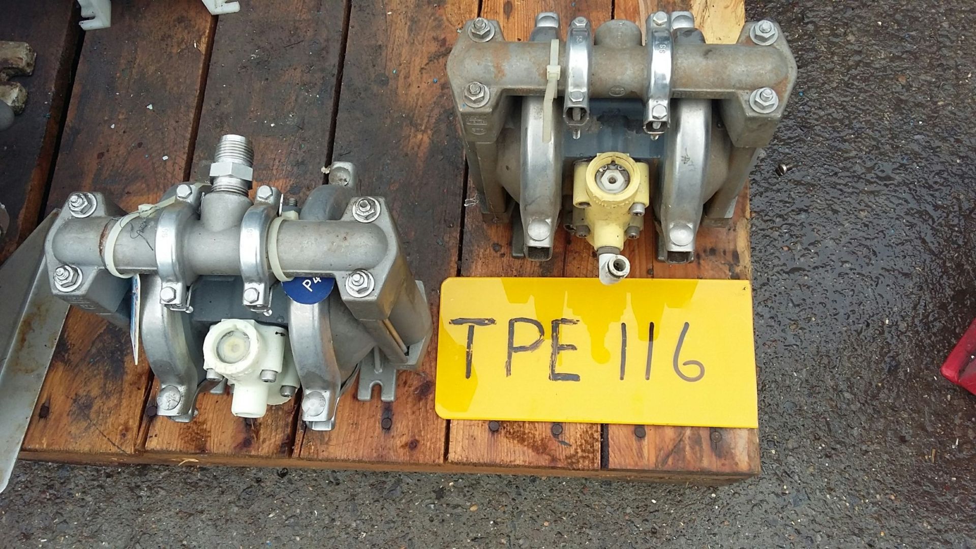 Two Wilden M1 Stainless Steel Diaphragm Pumps