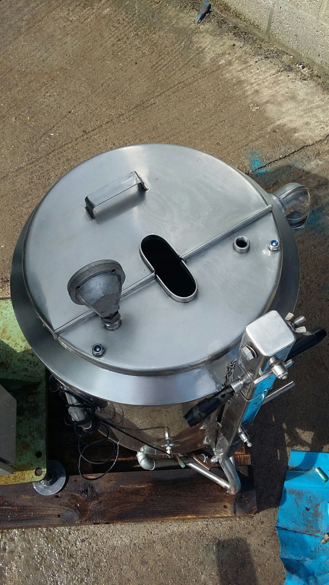 Guisti Stainless Steel Jacketed Tank, on legs, c/w - Image 2 of 5