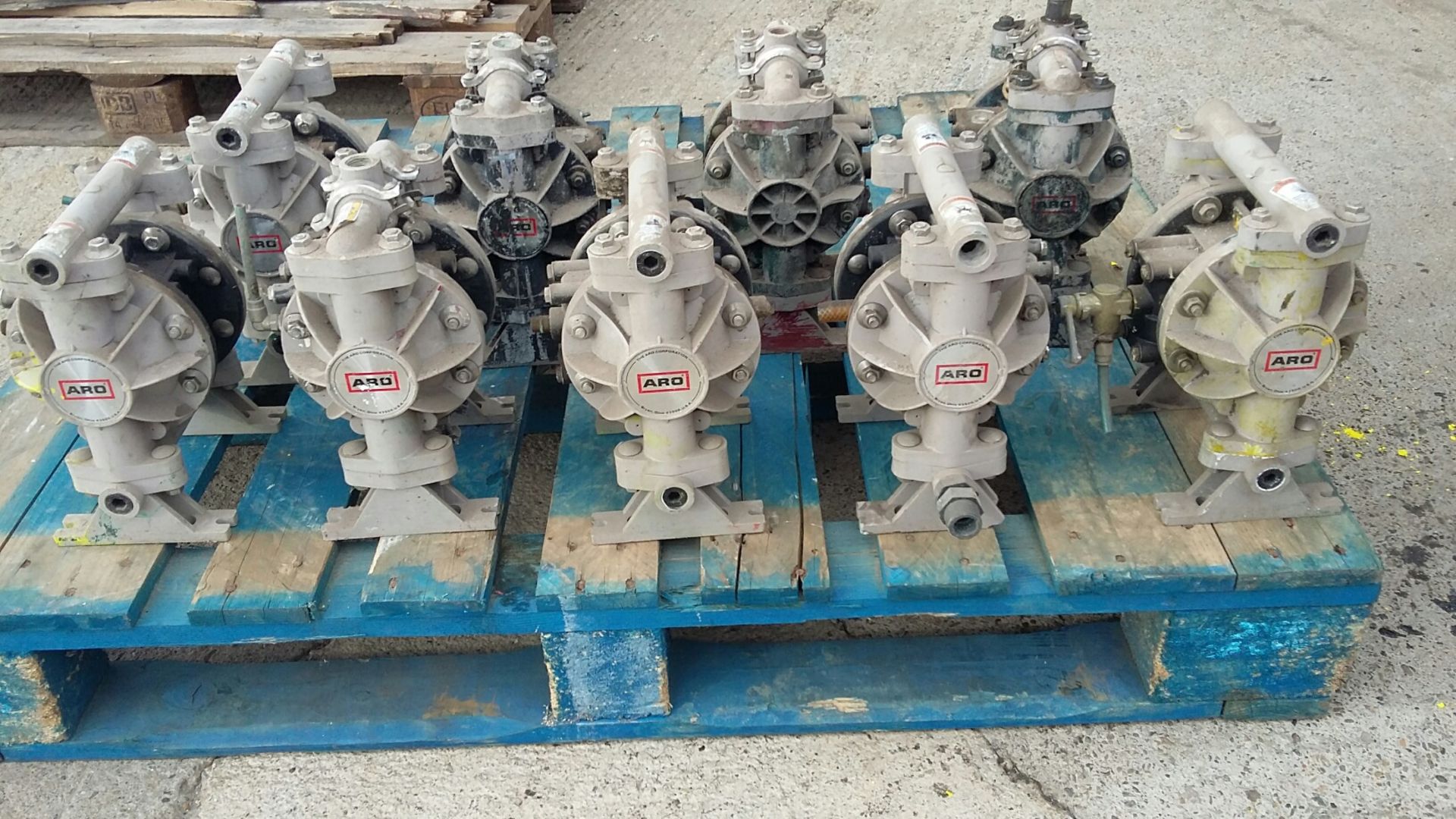 Nine Aro Polyprop 3/4" Diaphragme Pumps - Image 2 of 4