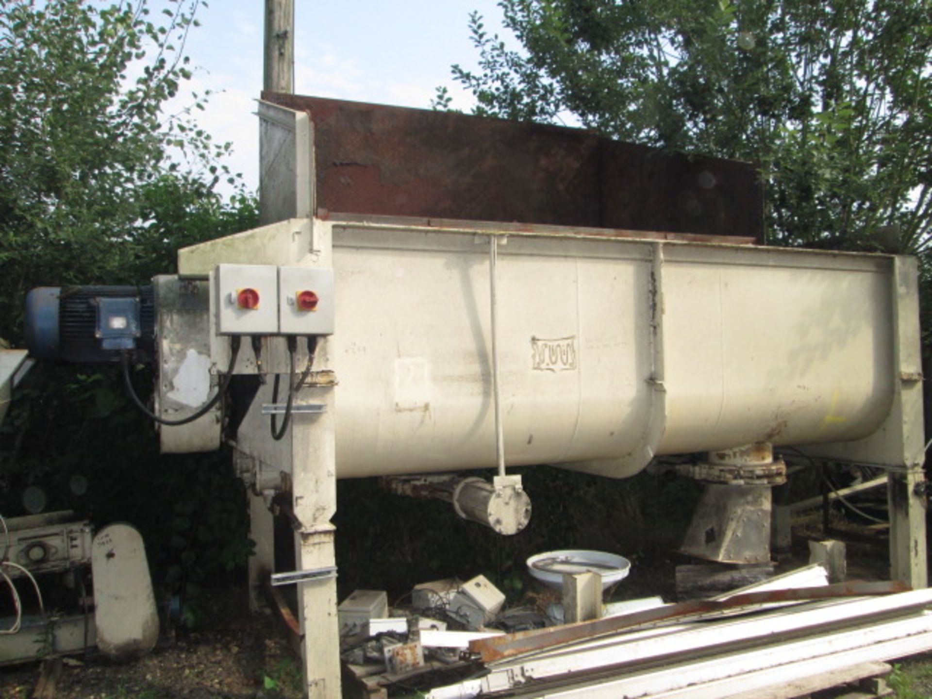 Schlotterhose Heavy Duty Twin Rotor Mixer, 4m long - Image 2 of 3