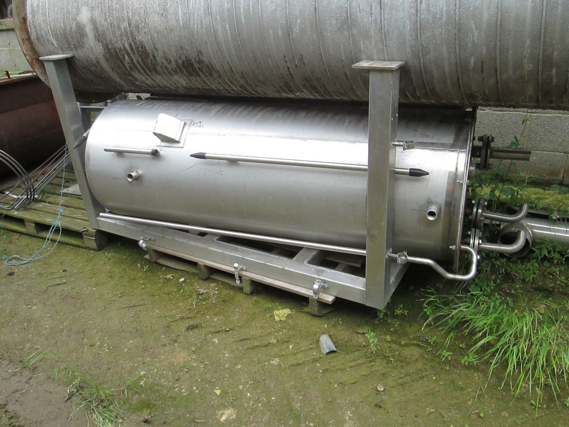 Stainless Steel Vessel, with dished bottom, outlet - Bild 2 aus 2