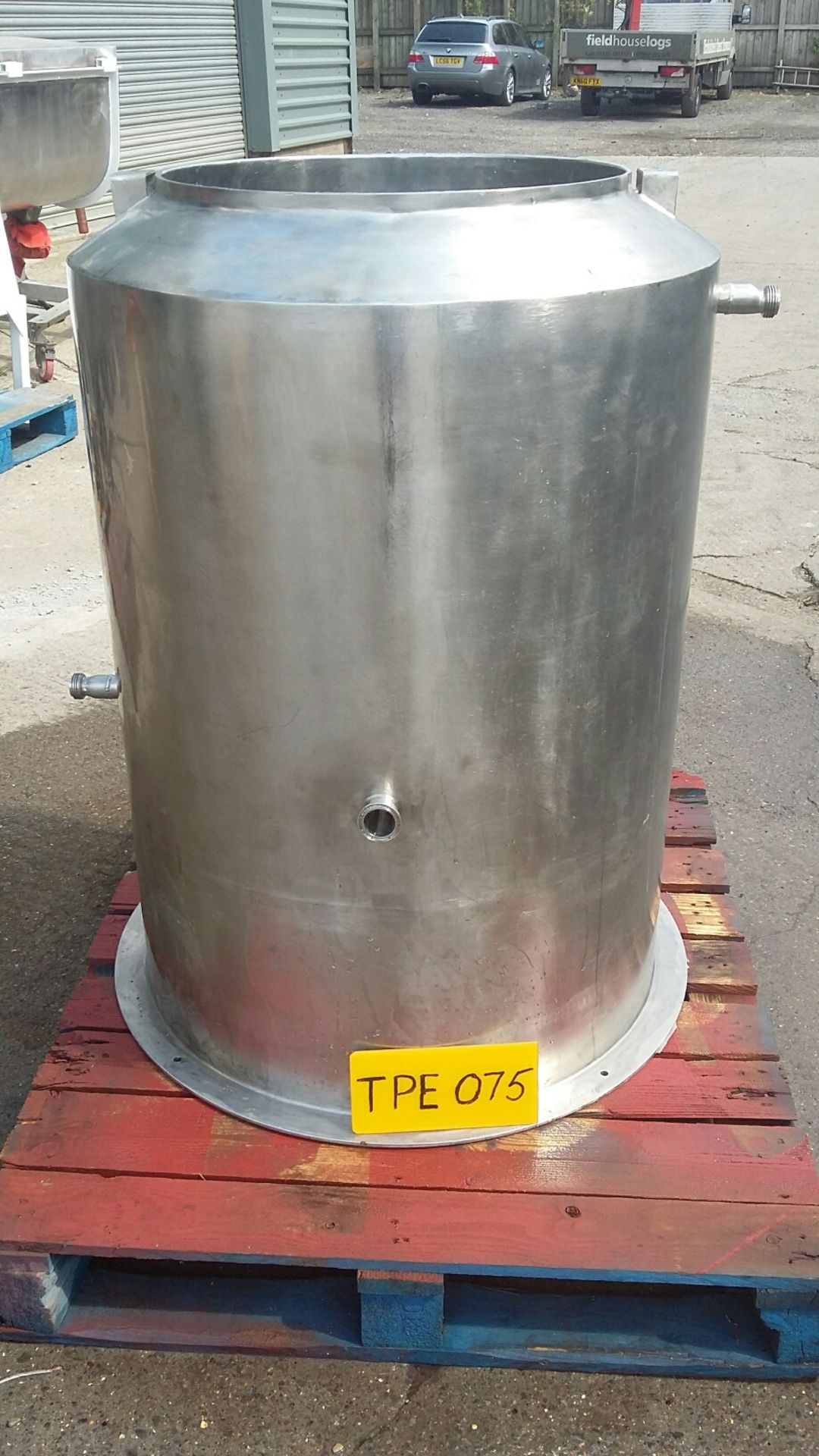 Stainless Steel Vertical Polished Tank, 120 Lets, - Image 3 of 3