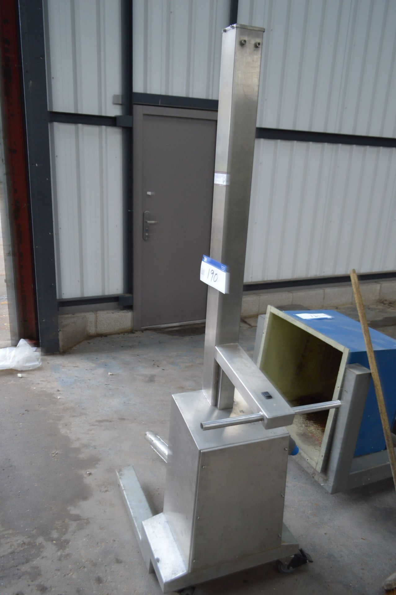 Mobile Brushed Stainless Steel Film Lifting Unit, - Image 2 of 2