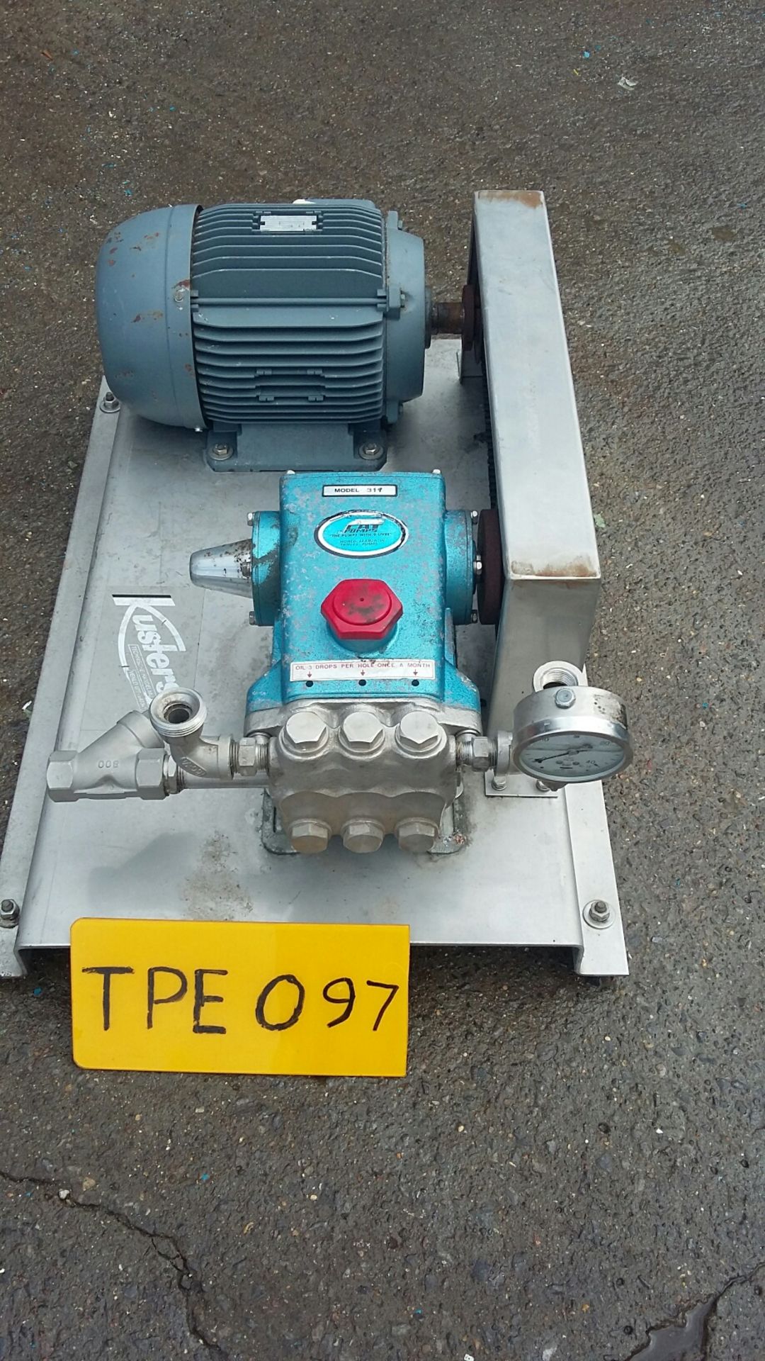 CAT 317 Stainless Steel Triplex High Pressure Pump - Image 2 of 4