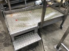 Stainless Steel / Aluminium Mobile Inspection Stan