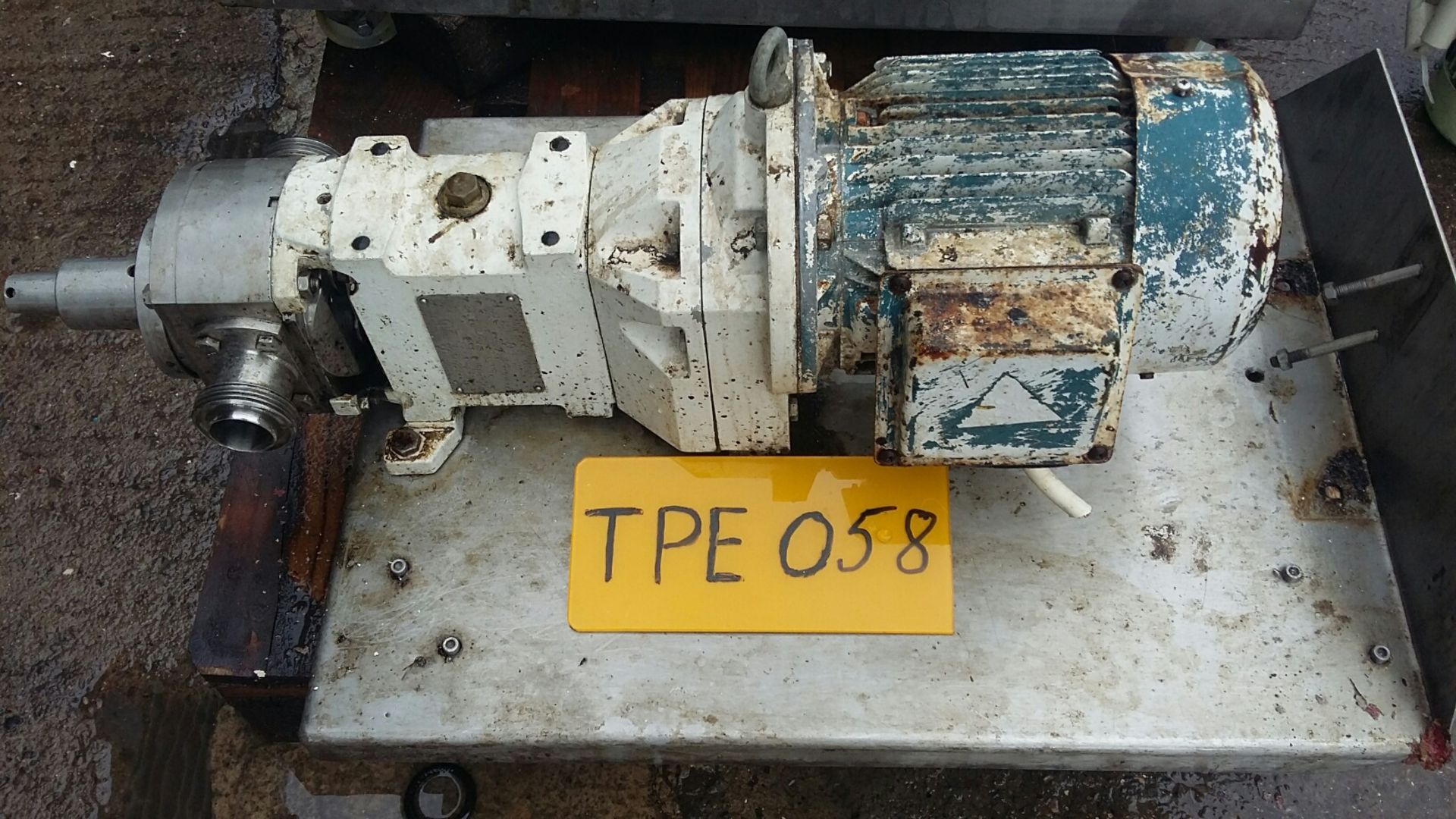 ITT 24050-4311 Pureflow Tri-Lobe Pump, on a stainl