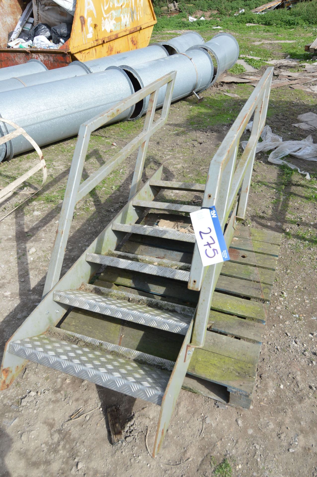 Staircase, with six treads. Item located in Alford