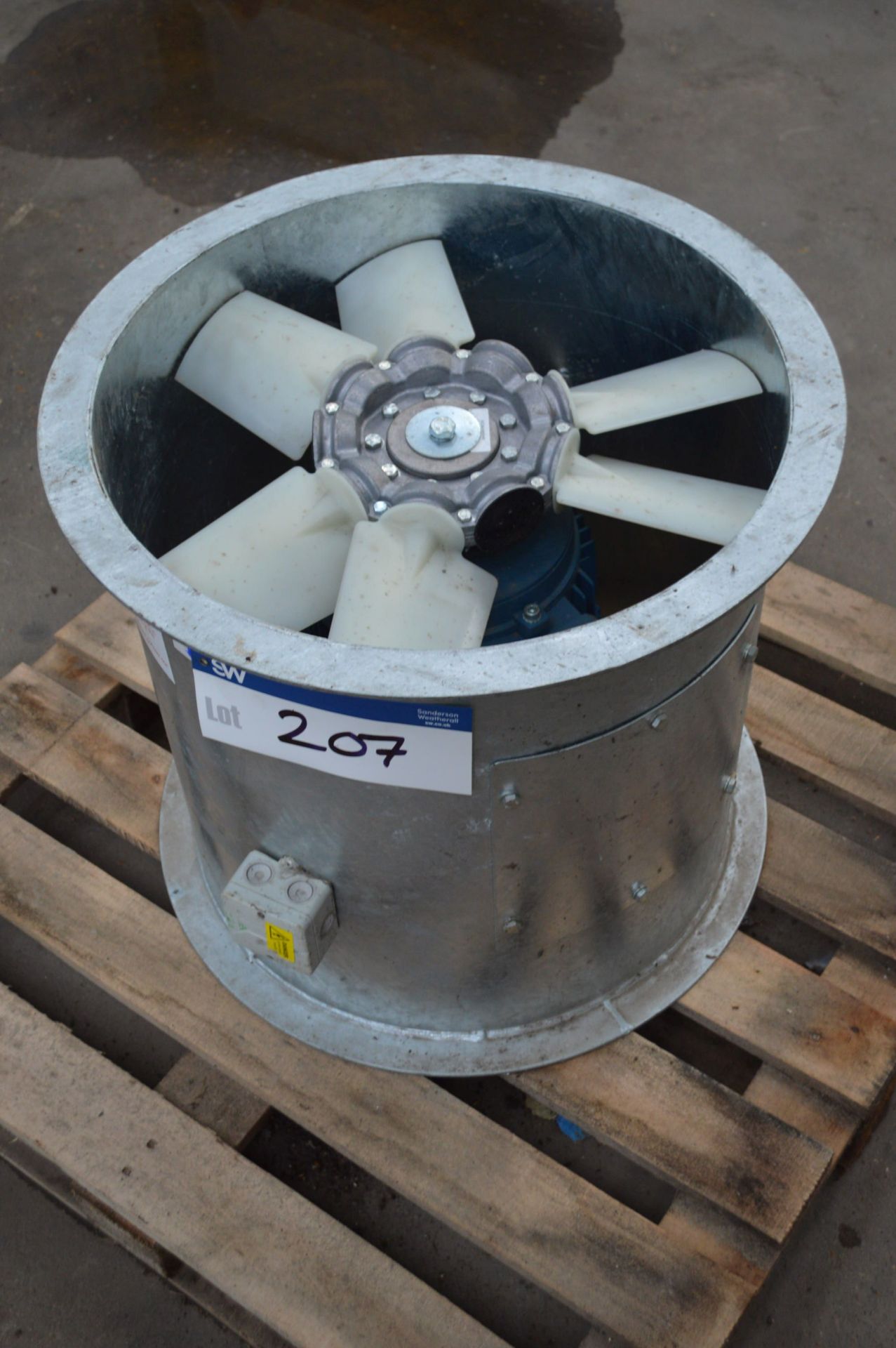 Galvanised Steel Cased 525mm dia. Axial Flow Fan,