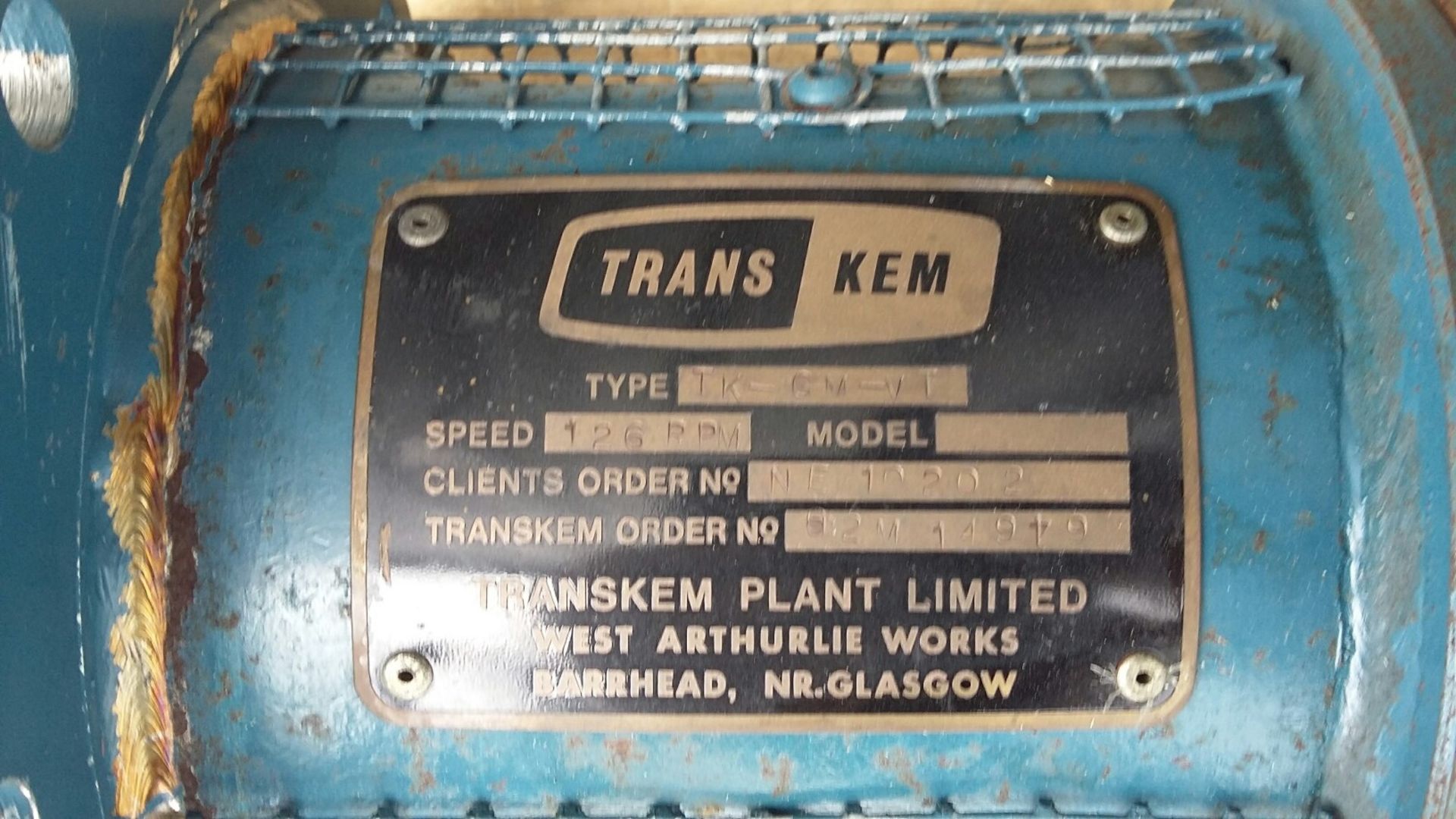 Trans-Chem Geared Agitator, 0.37kW motor - Image 4 of 4