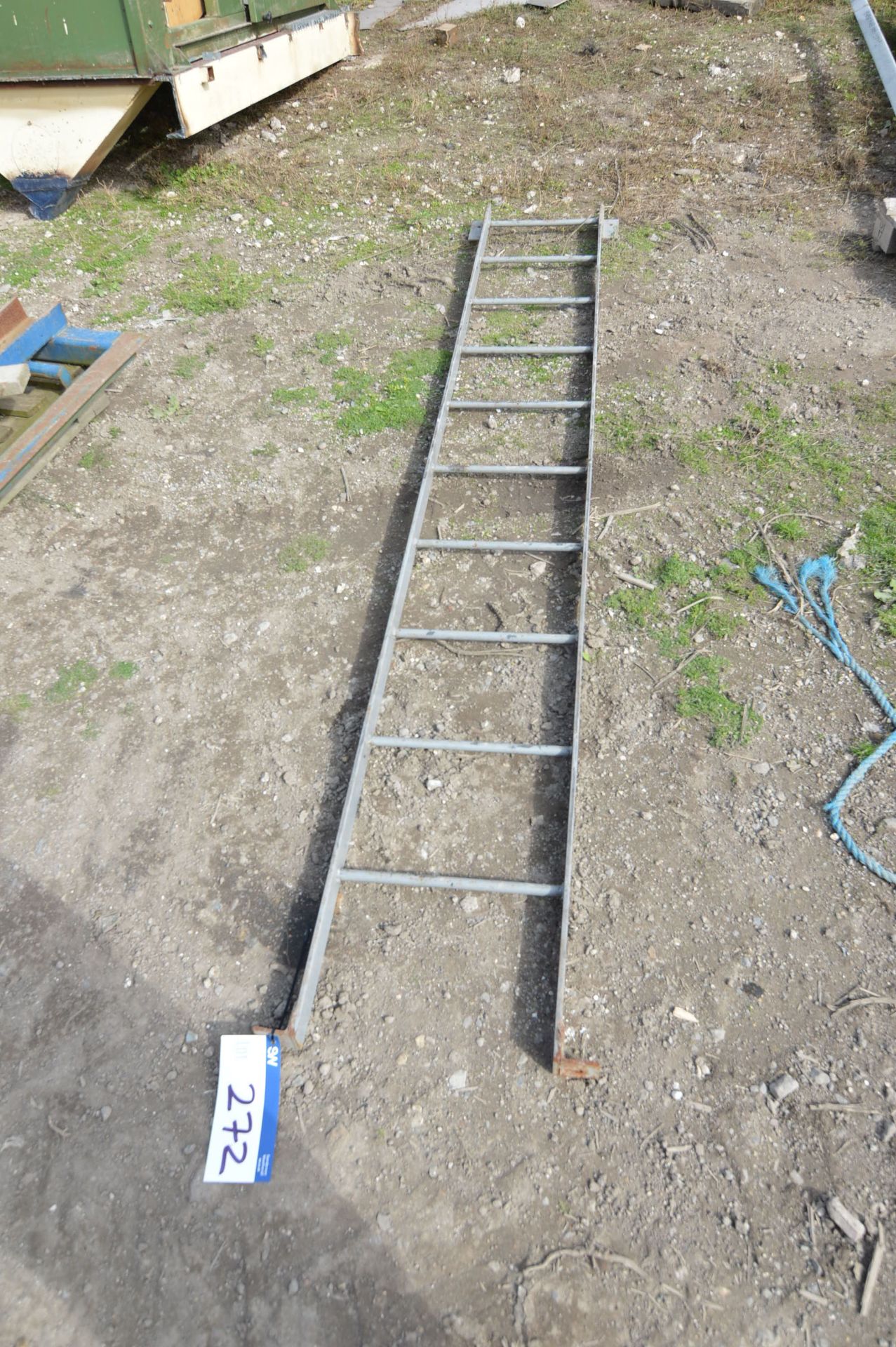 Steel Ladder, approx. 3.1m high. Item located in A