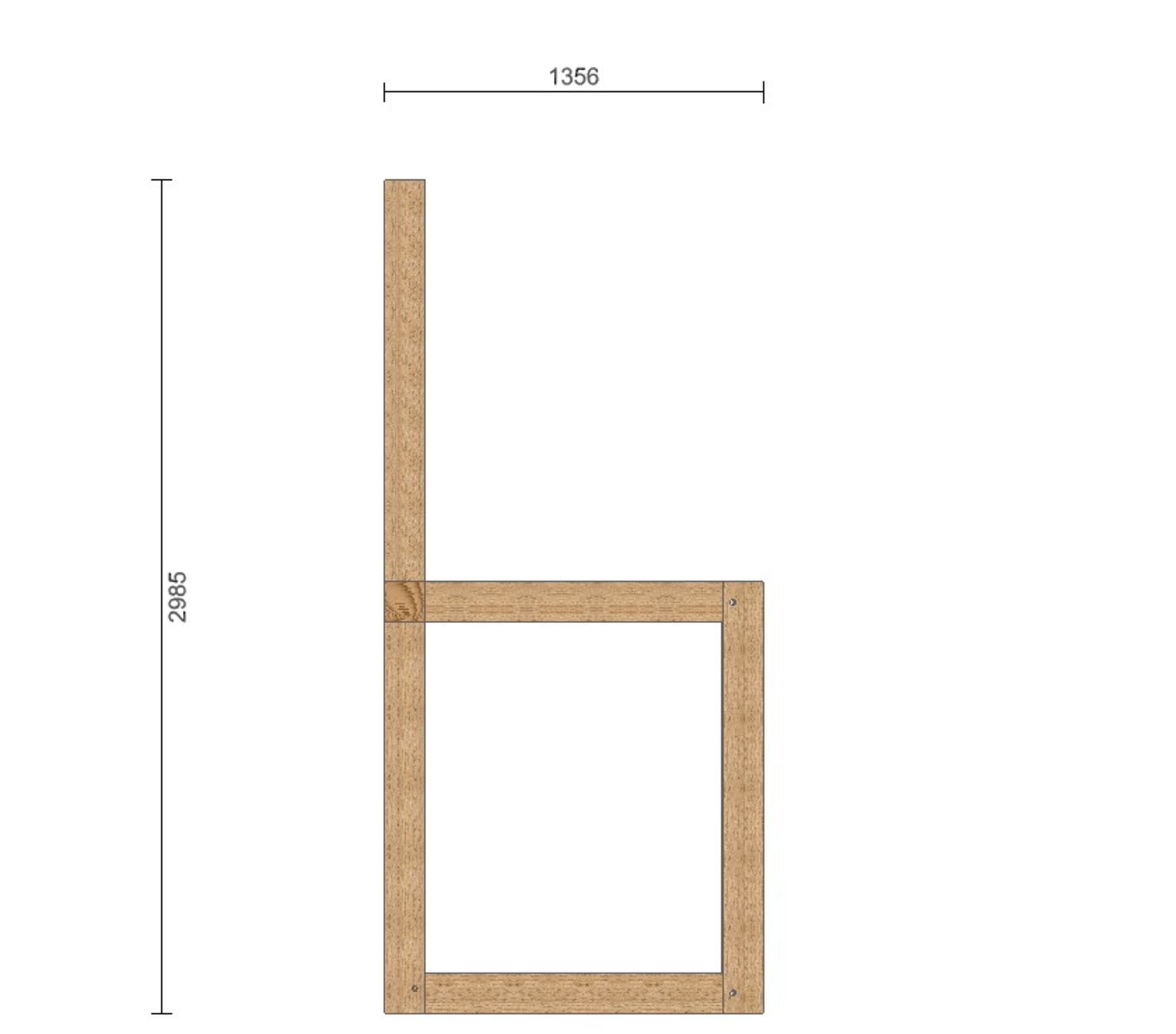 Solid Oak Porch (Please see diagram) - Image 4 of 4