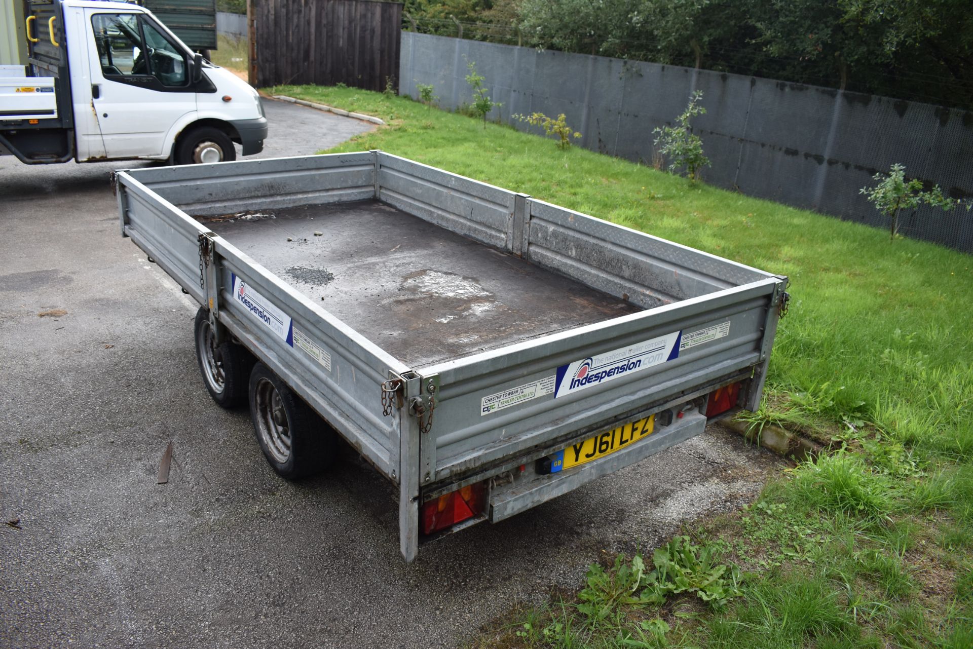 Indespension V674 2600kg Dual Axle Plant Trailer, - Image 3 of 3